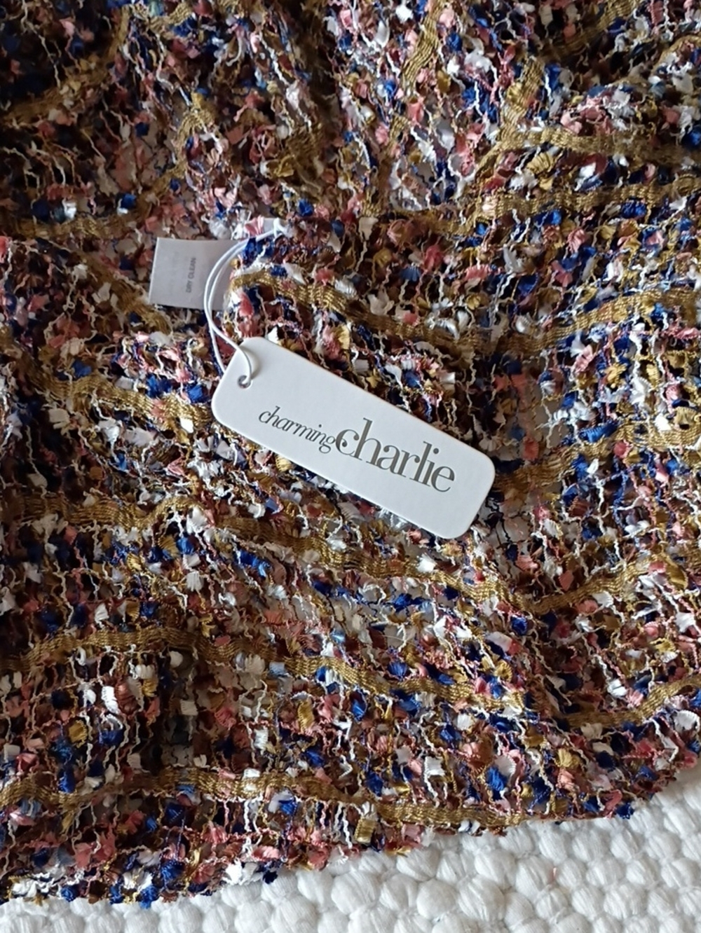 NWT Charming Charlie Infinity Multicolor  Scarf